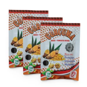 Suplemento Cúrcuma+pim 90gr pack3